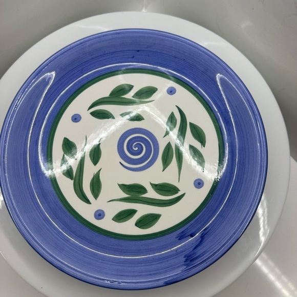 Libbey handpainted 8.5” plates set of 2 - Picture 4 of 8